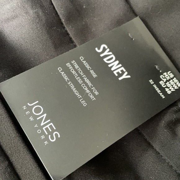 NWT Jones New York Womens Plus Size Sydney Pant Size 16W - Picture 5 of 7